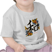 Kanji Koi Fish Peace Tshirt