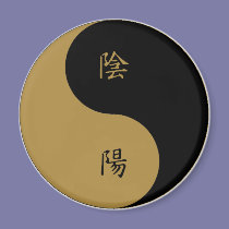 Kanji Yin Yang magnets