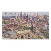 Kansas City, MO Skyline Memorial Liberty Area Sticker