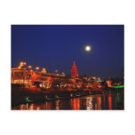 Kansas City Plaza Lights Under Full Moon Postcards