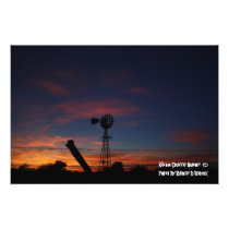 Kansas Country Sunset Photo