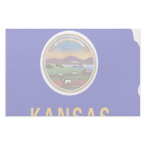 Kansas Flag Map Customized Stationery