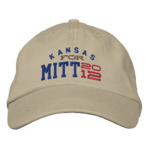 Kansas for Mitt Romney 2012 Baseball Cap