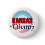 Kansas for Obama Pin