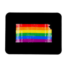KANSAS PRIDE - DISTRESSED -.png Rectangular Magnet
