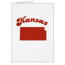 KANSAS Red State Greeting Card