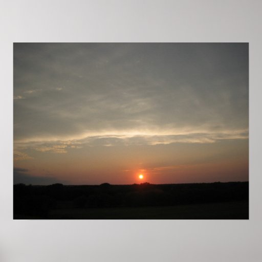 Kansas Sunset 2 Posters
