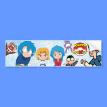 Kappa Mikey™ Bumper Sticker bumper stickers
