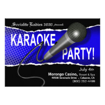 Karaoke Party Night Personalized Invitation