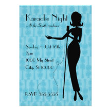 Karaoke Personalized Invitation