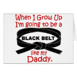 KARATE Black Belt Like My Daddy 1 Cards