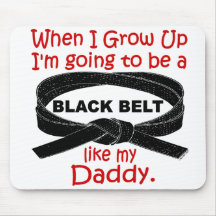 KARATE Black Belt Like My Daddy 1 Mouse Pads
