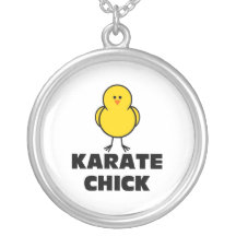 Karate Chick Personalized Necklace