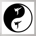 Karaté de Yin Yang Affiche