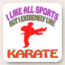 Karate designs coaster