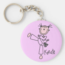 Karate Girl Tshirts and Gifts Key Chain
