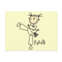 Karate Girl Tshirts and Gifts Post Card