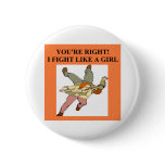 karate girl / woman pin