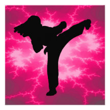 Karate Girls Birthday Party Invitation