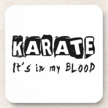 Karate It's in my blood Beverage Coasters