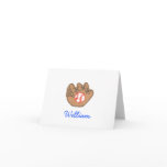 Karate Kat baseball ID notecard