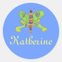 Karate Kat butterfly ID--to personalize Stickers