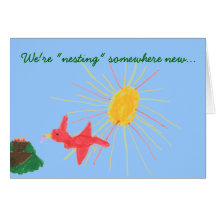 Karate Kat change-of-address card