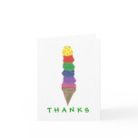 Karate Kat Graphics ice cream thank-you cards
