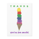 Karate Kat Graphics ice cream thank-you