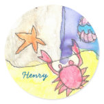 Karate Kat ocean ID sticker--to personalize