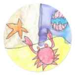 Karate Kat ocean scene Stickers