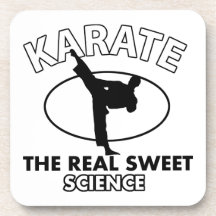 Karate Martial Arts Designs Beverage Coasters