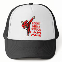 Karate, MMA, I AM A Weapon Mesh Hat