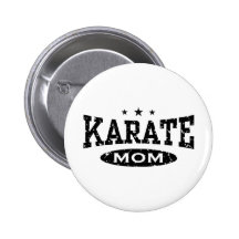 Karate Mom Pinback Buttons