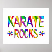 Karate Rocks Poster
