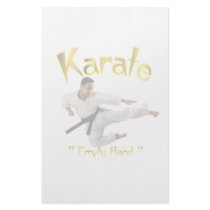 karate stationery design