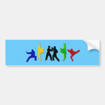 Karate Taekwando MMA Martial Arts Mens Athlete Bumper Sticker