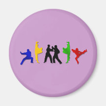 Karate Taekwando MMA Martial Arts Mens Athlete Magnets
