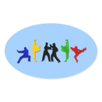 Karate Taekwando MMA Martial Arts Mens Athlete Stickers