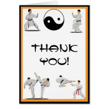 Karate Thank You Note Card
