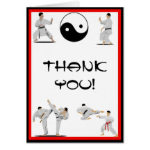 Karate Thank You Note Card