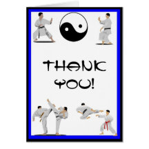 Karate Thank You Note Card