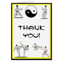 Karate Thank You Note Card