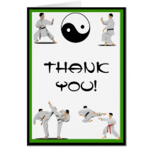 Karate Thank You Note Card