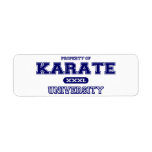Karate University Return Address Labels