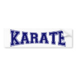 Karate University Style Bumper Sticker