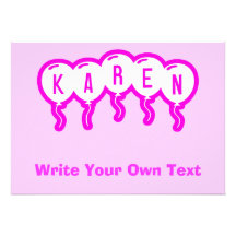 Karen Personalized Announcement