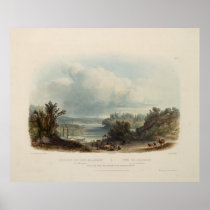 Karl Bodmer: View of the Delaware near Bordentown Posters
