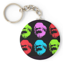 Karl Marx Collage Key Chain