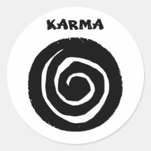 Karma Autocollant Rond